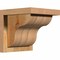Ekena Millwork Carmel Rough Sawn Corbel w/Backplate, Western Red Cedar, 8"W x 8"D x 8"H COR08X08X08CAR01RWR - alternate 1